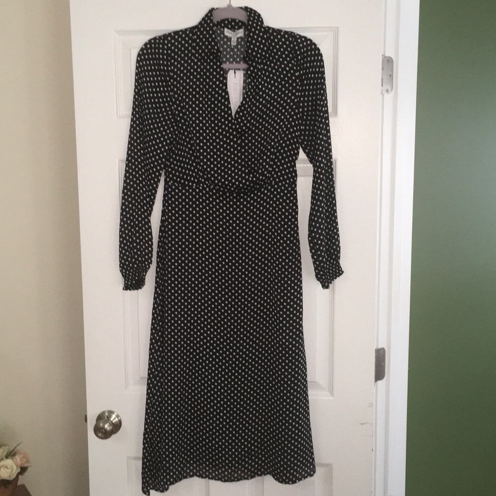 Koko + Mason Black and White Polka Dot Dress